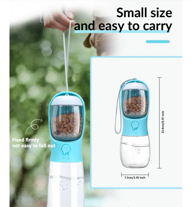 2 in 1 Pet Water Bottle
