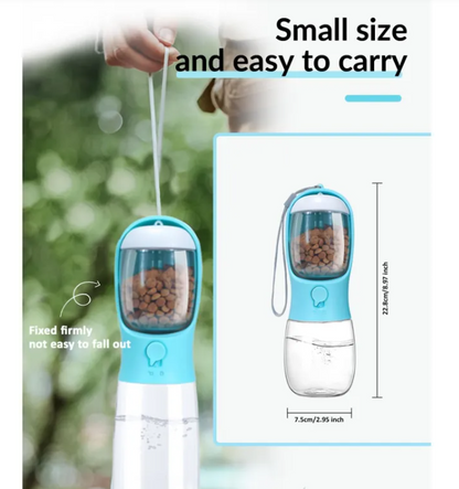 2 in 1 Pet Water Bottle