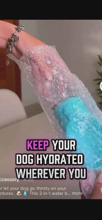 2 in 1 Pet Water Bottle